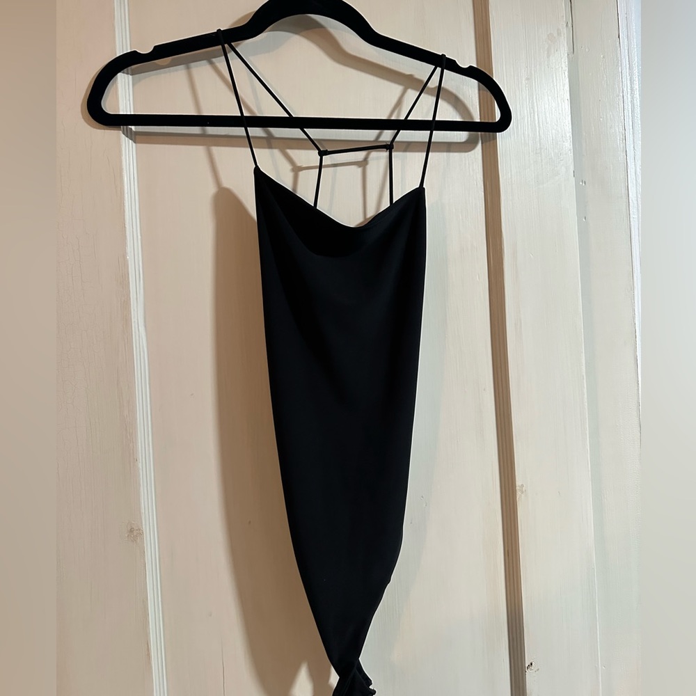Backless Black Bodysuit